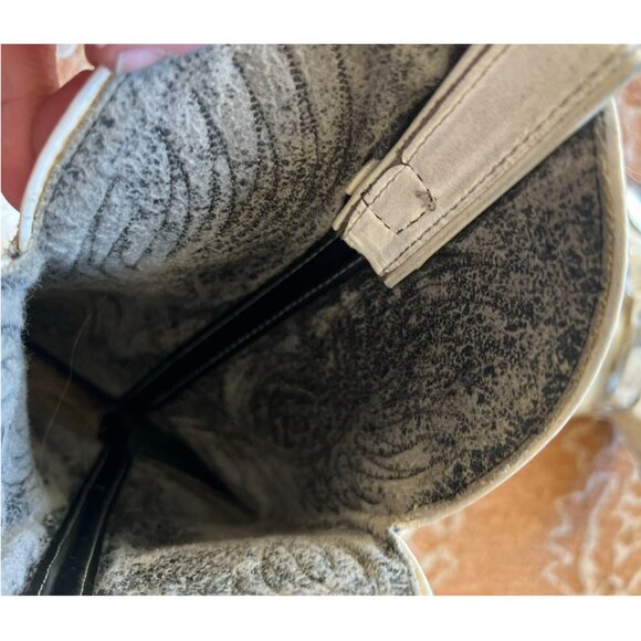 Very Rare, Vintage Code West White Leather Cowboy Boots, Size 8 - Picture 10 of 10